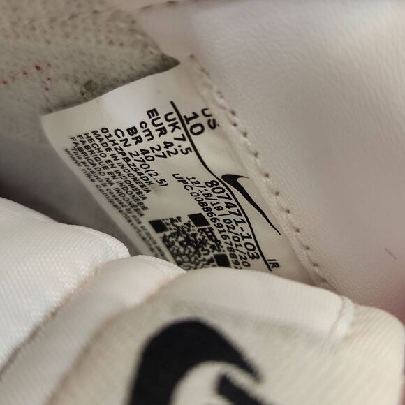 Nike Women's Cortez Leather Shoes White Red Size 10 - Picture 10 of 10